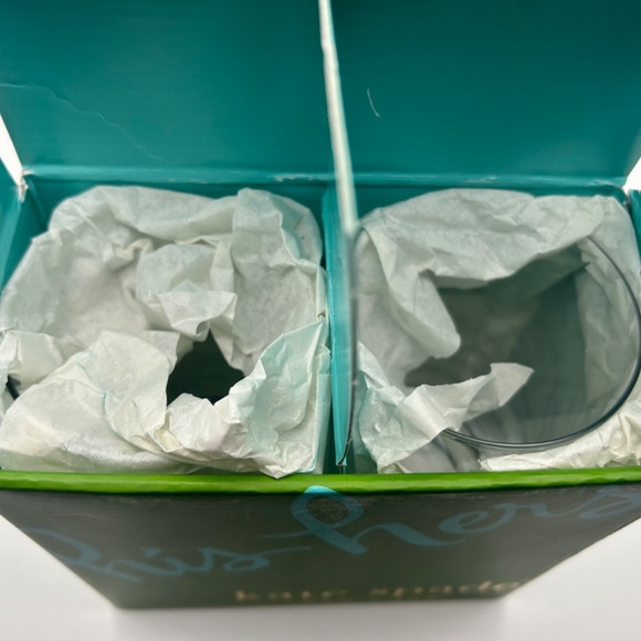 Kate Spade His & Hers Hiballs Set Of Two Lenox Crystal Glassware (New) - Picture 11 of 11